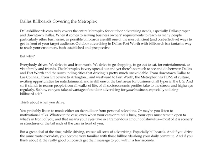 write your persuasive website content